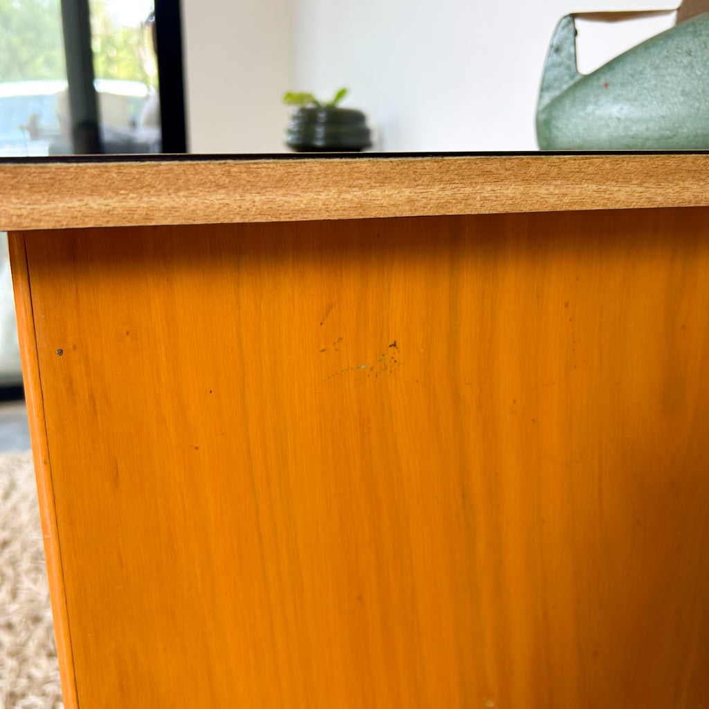 WOODEN DESK WITH LAMINATE TOP - HEY JUDE WORKSHOP • Vintage furniture & objects Melbourne
