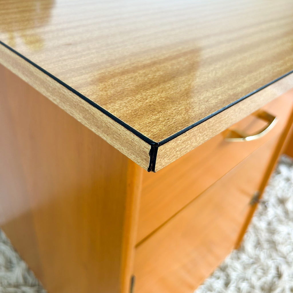 WOODEN DESK WITH LAMINATE TOP - HEY JUDE WORKSHOP • Vintage furniture & objects Melbourne