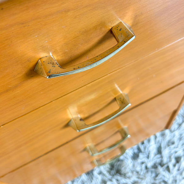 WOODEN DESK WITH LAMINATE TOP - HEY JUDE WORKSHOP • Vintage furniture & objects Melbourne