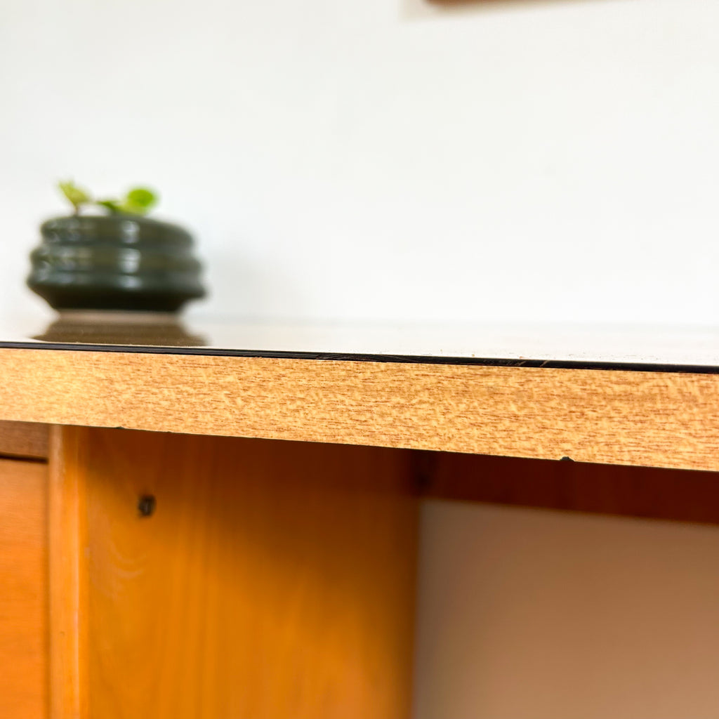 WOODEN DESK WITH LAMINATE TOP - HEY JUDE WORKSHOP • Vintage furniture & objects Melbourne
