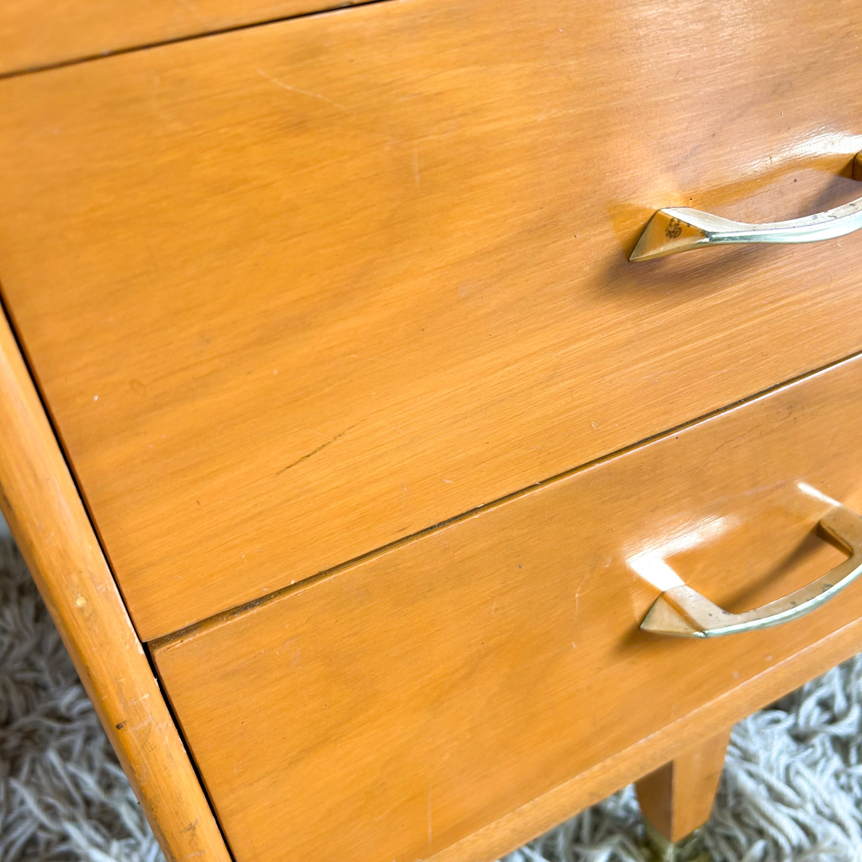 WOODEN DESK WITH LAMINATE TOP - HEY JUDE WORKSHOP • Vintage furniture & objects Melbourne