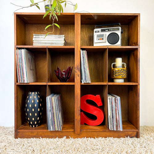 VINYL STORAGE BOOKCASE - HEY JUDE WORKSHOP • Vintage furniture & objects Melbourne