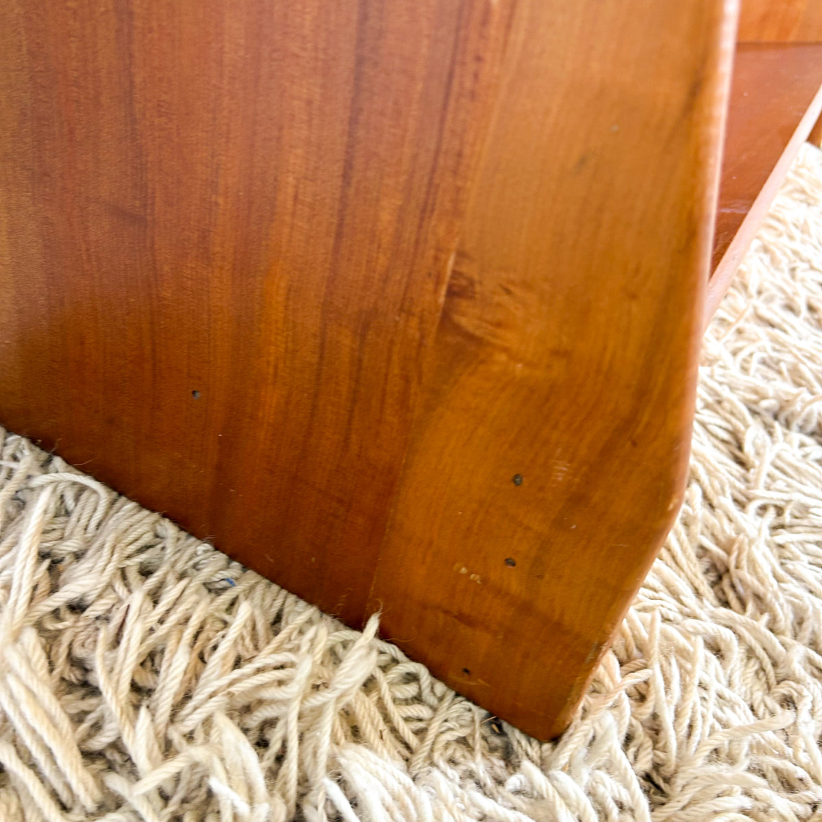 HARDWOOD BOOKCASE W SLOPED BASE #1
