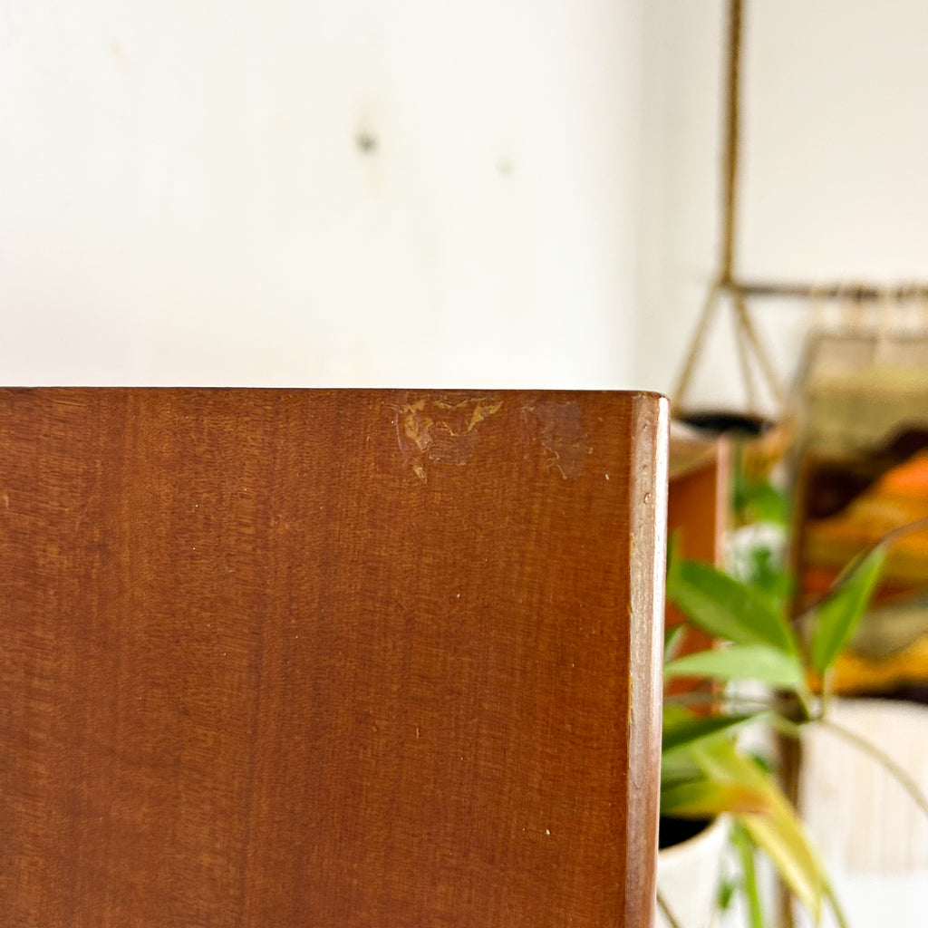 HARDWOOD BOOKCASE W SLOPED BASE #1
