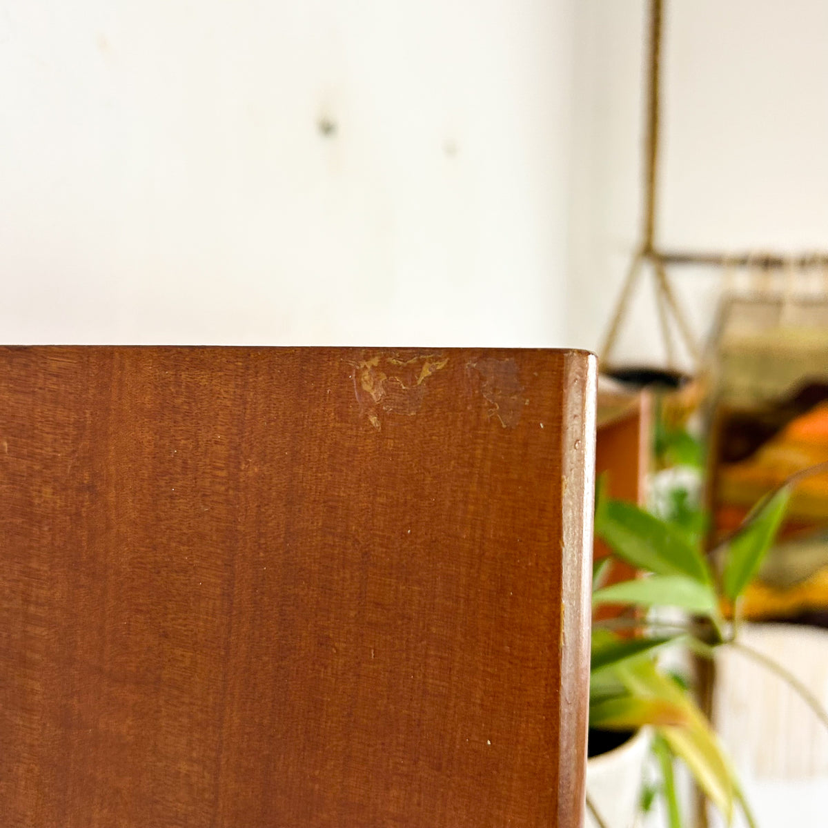 HARDWOOD BOOKCASE W SLOPED BASE #1