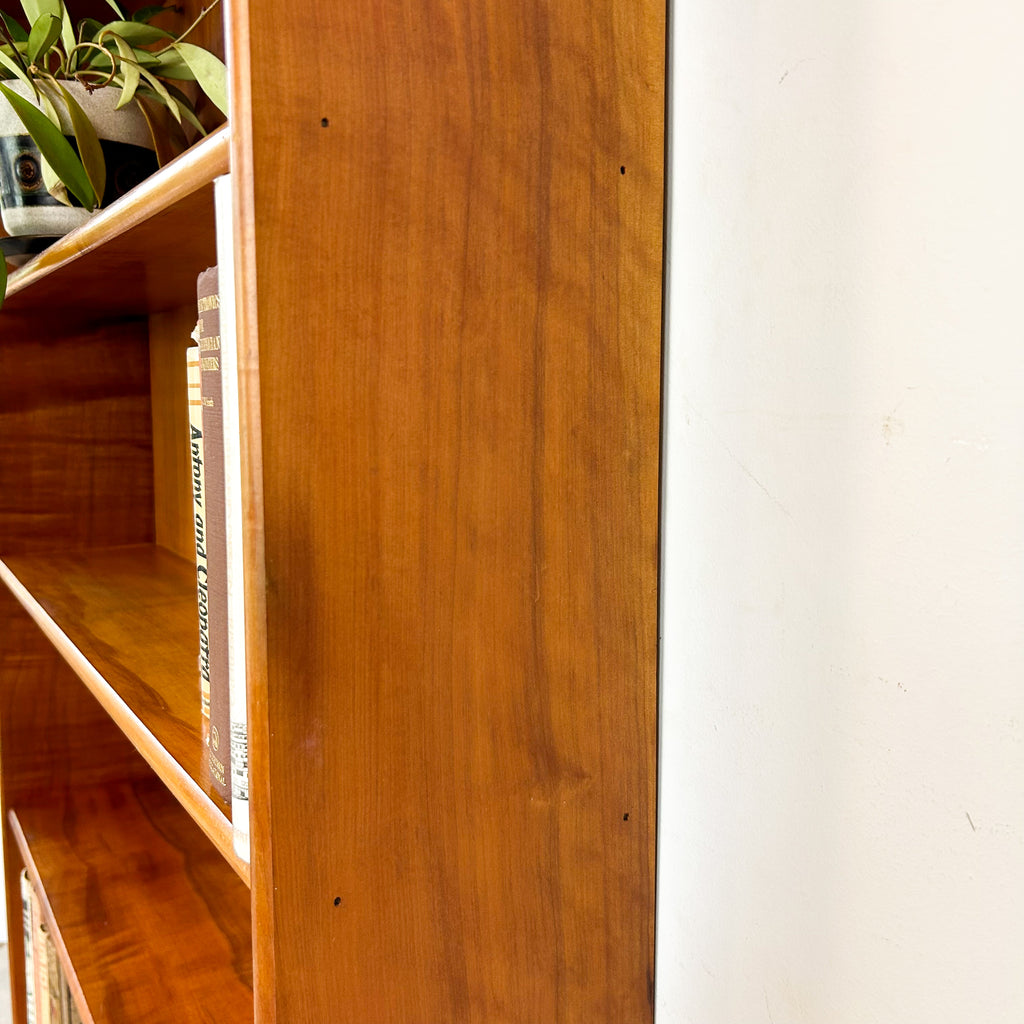 HARDWOOD BOOKCASE W SLOPED BASE #1