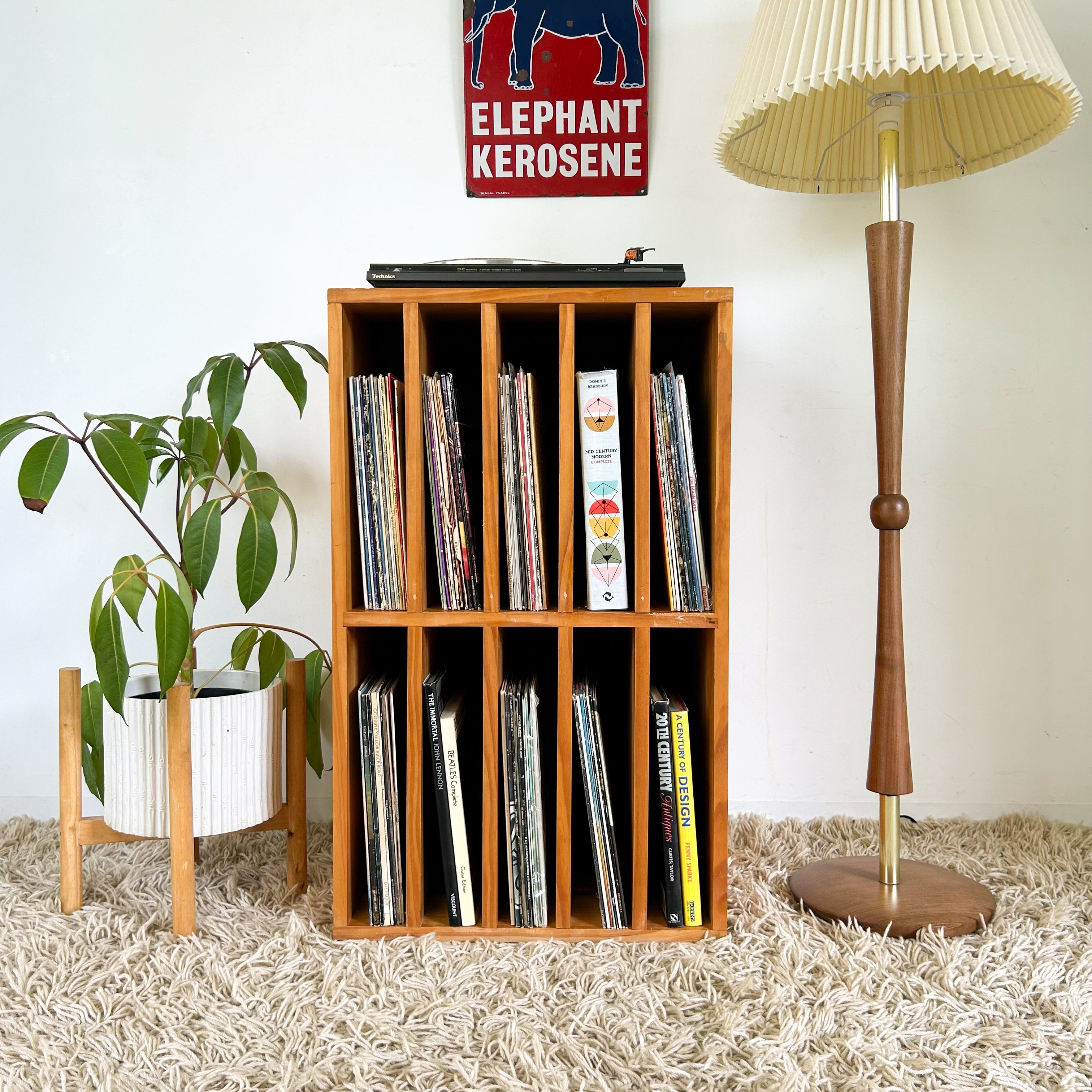 PINE VINYL STORAGE - HEY JUDE WORKSHOP • Vintage furniture & objects Melbourne
