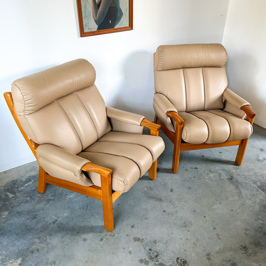 TESSA WELLINGTON LEATHER ARMCHAIRS