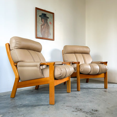 TESSA WELLINGTON LEATHER ARMCHAIRS