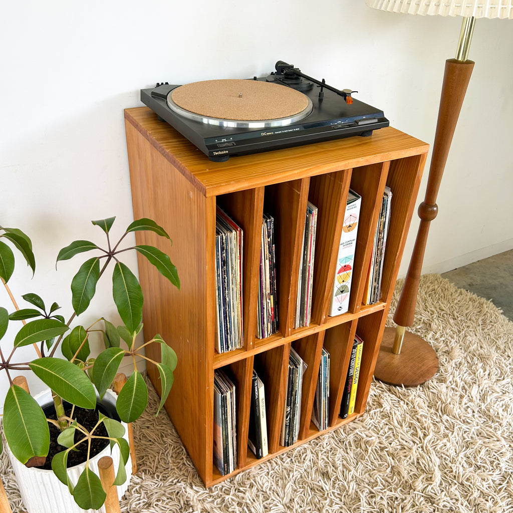 PINE VINYL STORAGE - HEY JUDE WORKSHOP • Vintage furniture & objects Melbourne