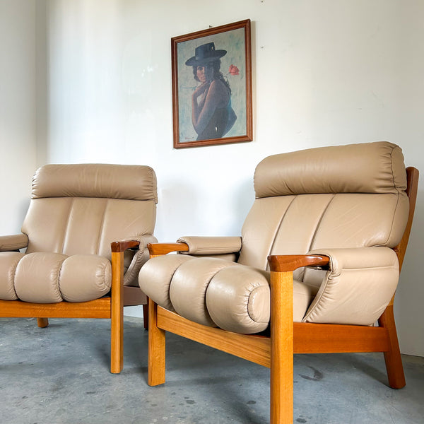 TESSA WELLINGTON LEATHER ARMCHAIRS