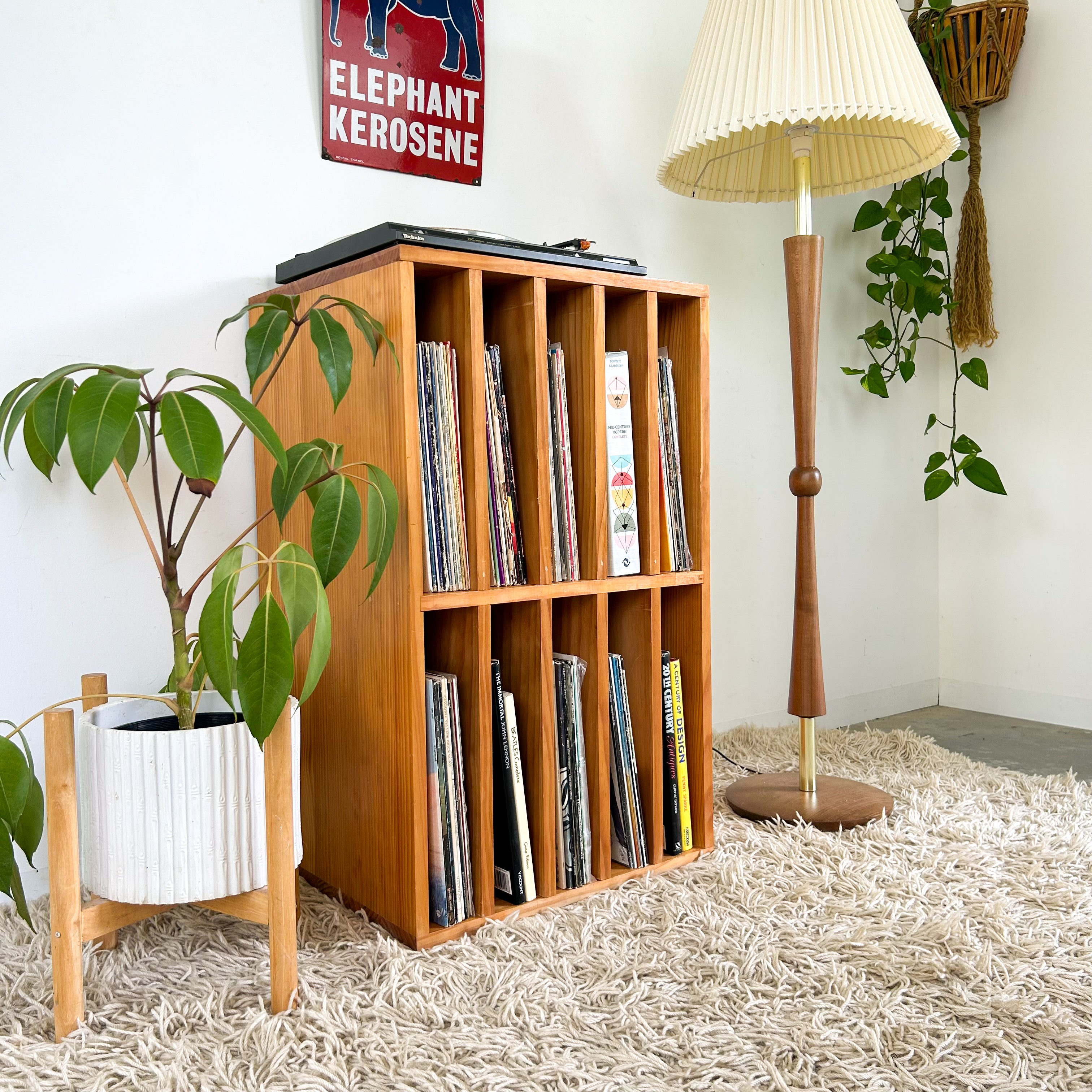 PINE VINYL STORAGE - HEY JUDE WORKSHOP • Vintage furniture & objects Melbourne
