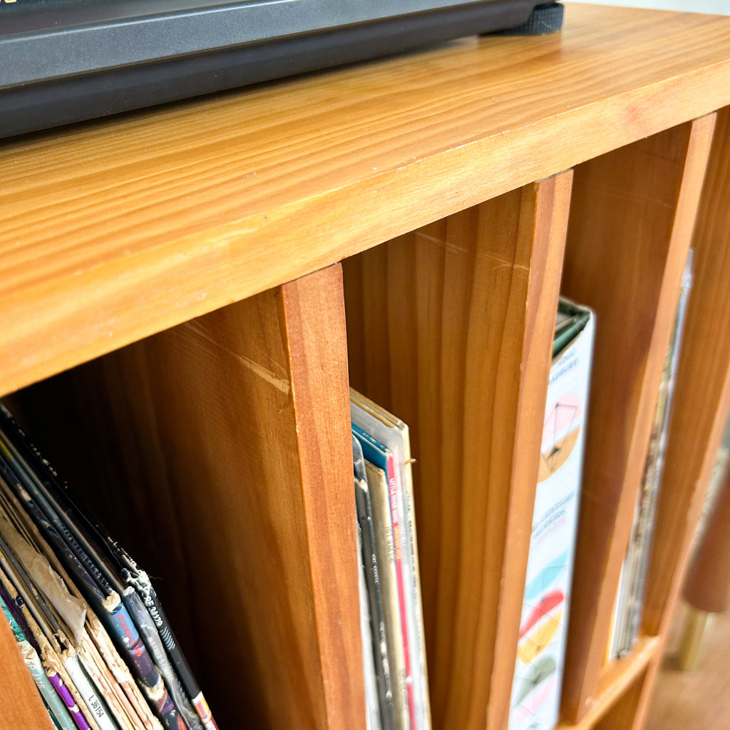 PINE VINYL STORAGE - HEY JUDE WORKSHOP • Vintage furniture & objects Melbourne