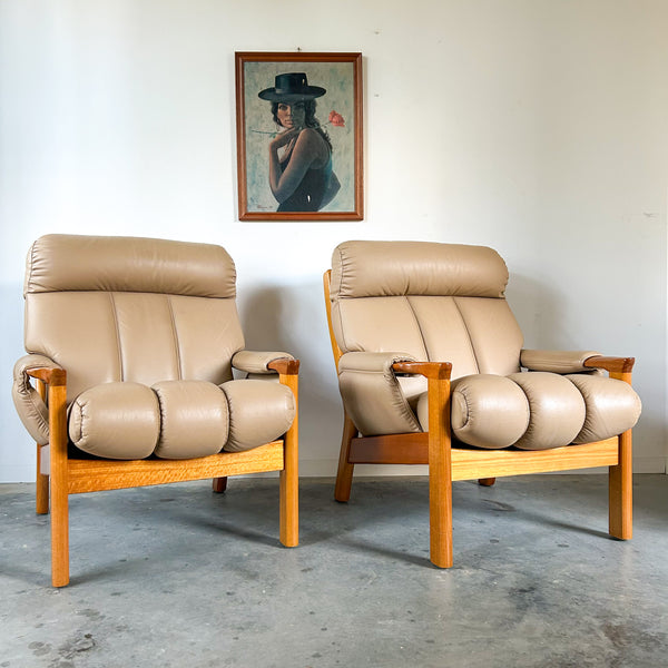 TESSA WELLINGTON LEATHER ARMCHAIRS