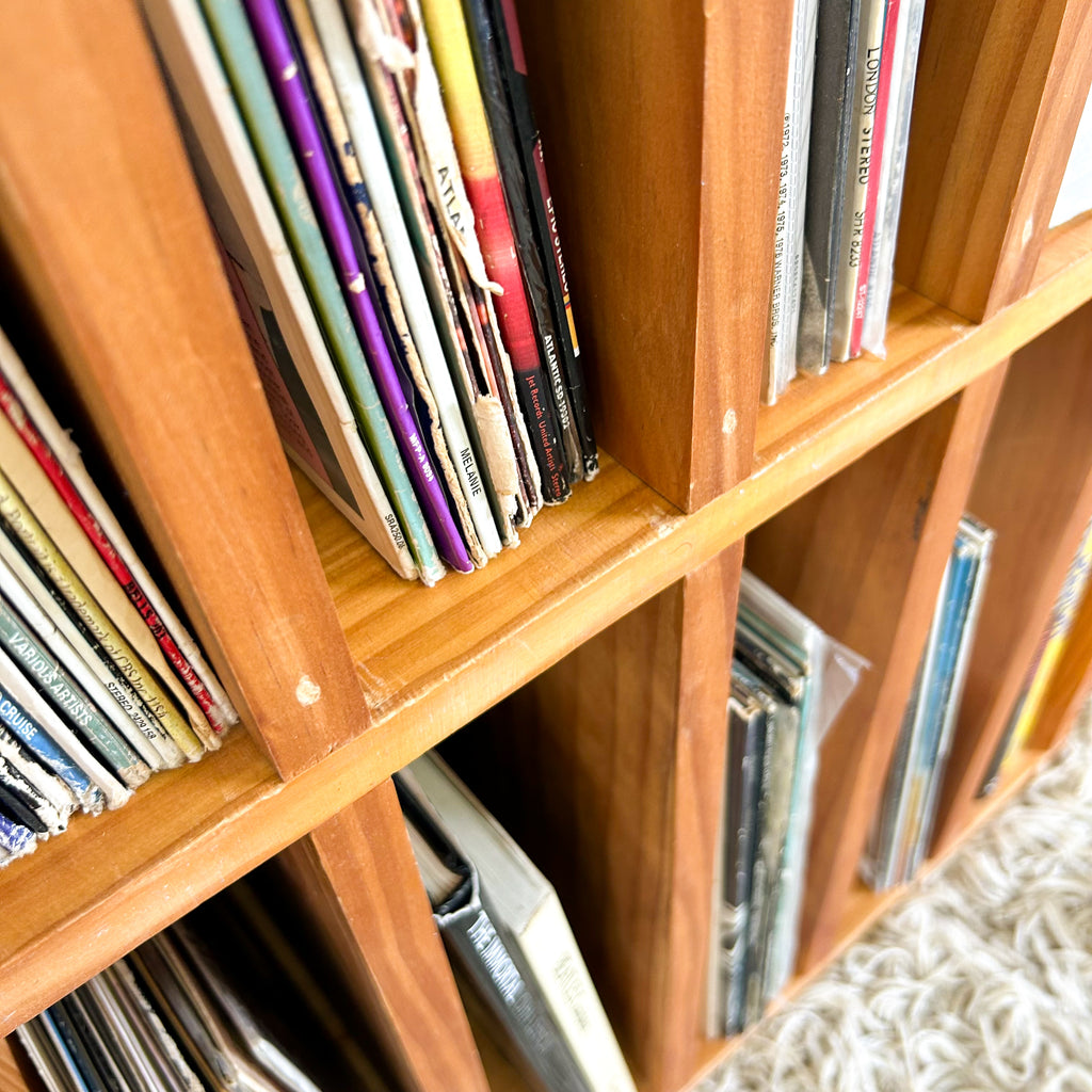 PINE VINYL STORAGE - HEY JUDE WORKSHOP • Vintage furniture & objects Melbourne
