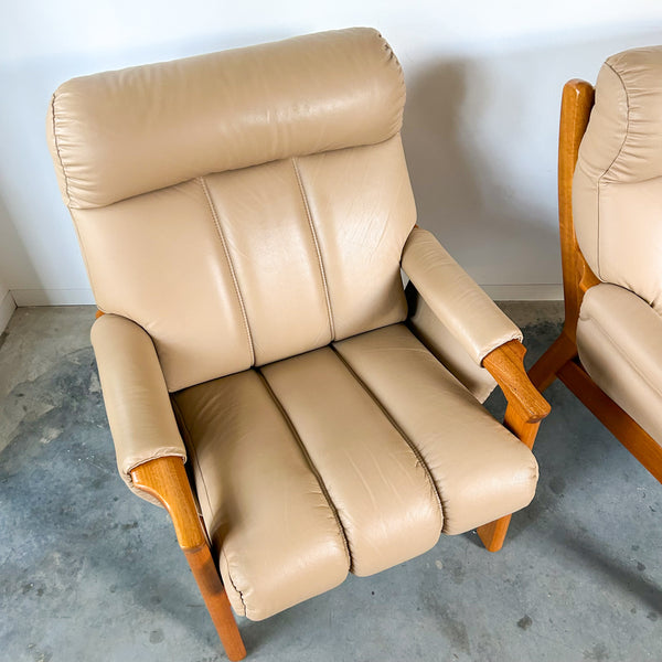 TESSA WELLINGTON LEATHER ARMCHAIRS