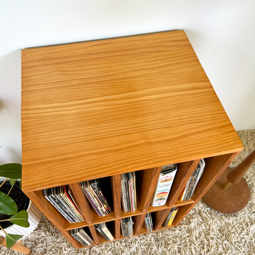 PINE VINYL STORAGE - HEY JUDE WORKSHOP • Vintage furniture & objects Melbourne