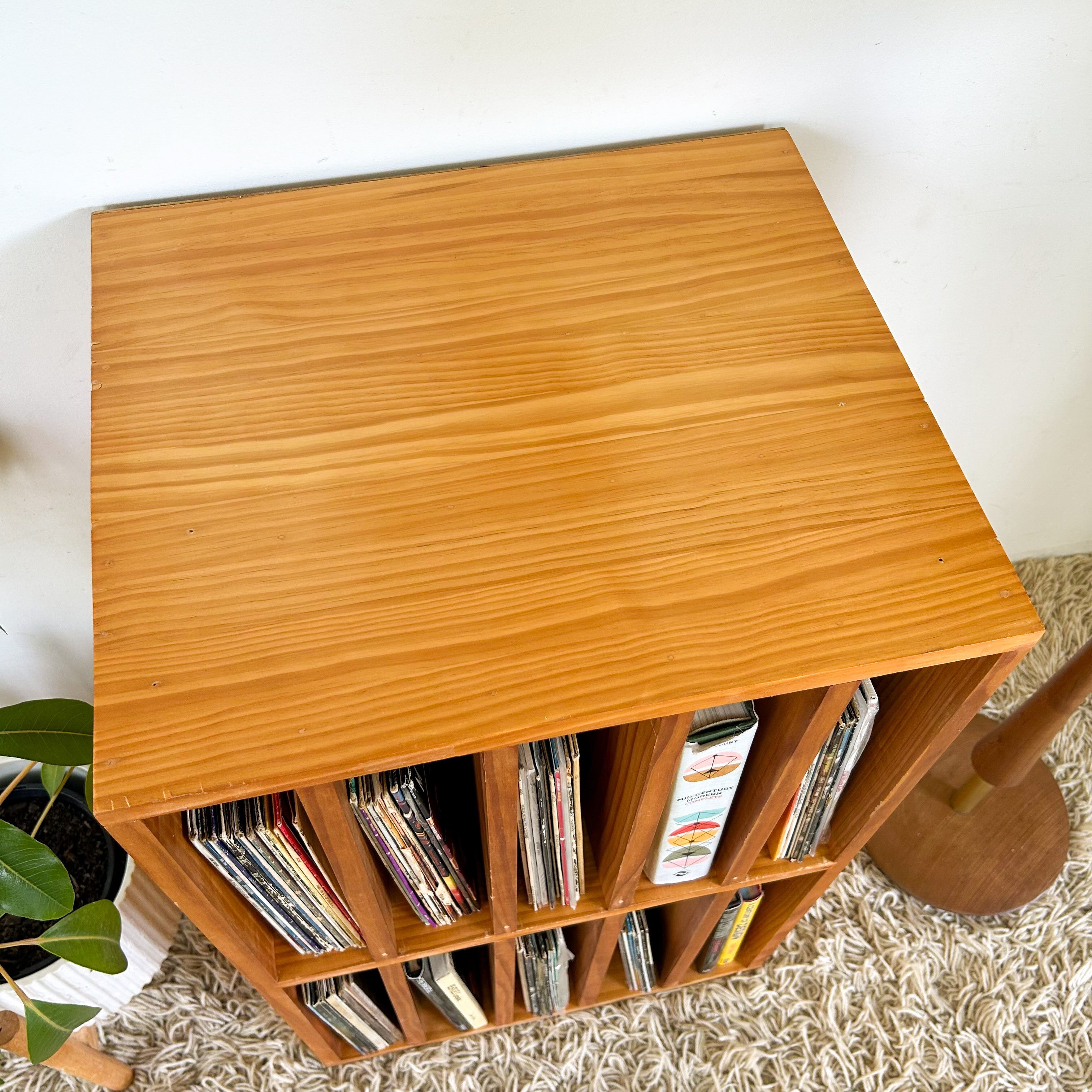 PINE VINYL STORAGE - HEY JUDE WORKSHOP • Vintage furniture & objects Melbourne