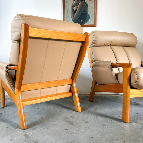 TESSA WELLINGTON LEATHER ARMCHAIRS