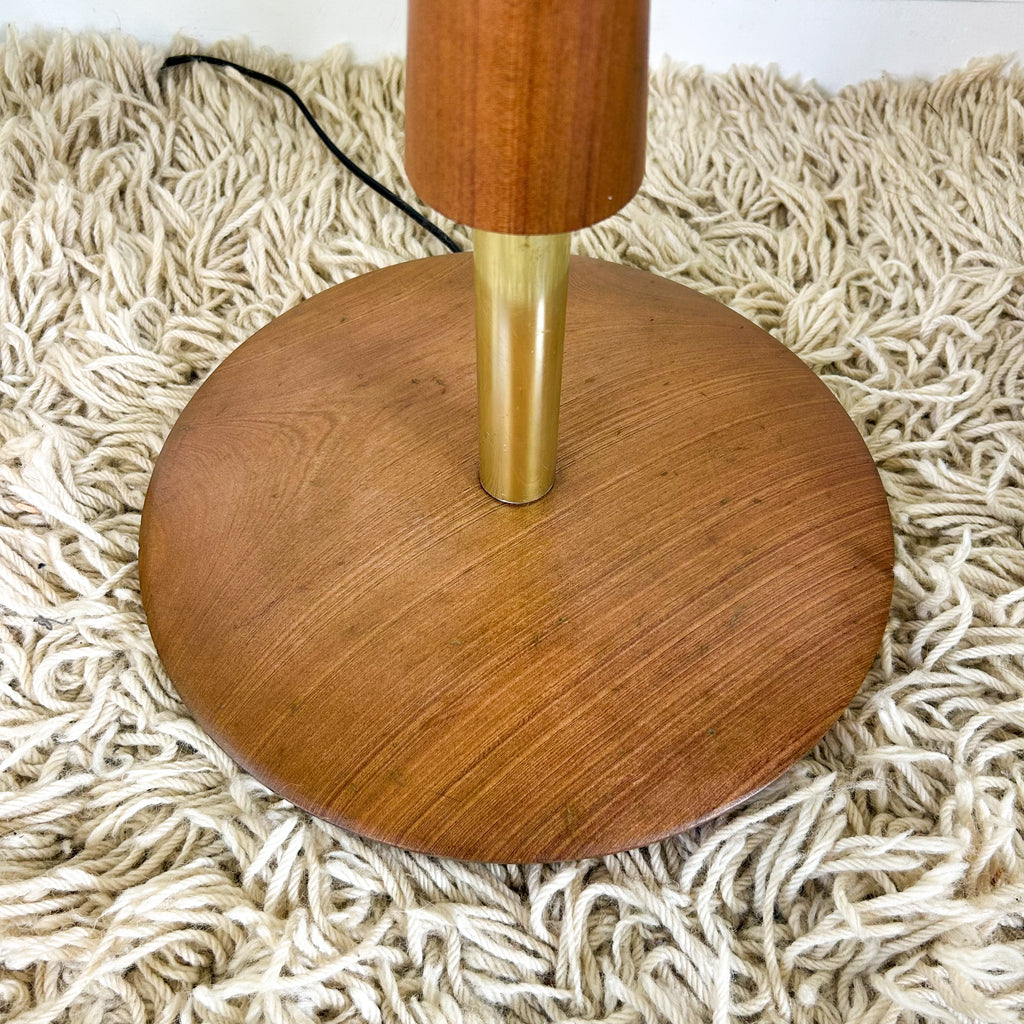 FLOOR LAMP WITH PLEATED SHADE - HEY JUDE WORKSHOP • Vintage furniture & objects Melbourne