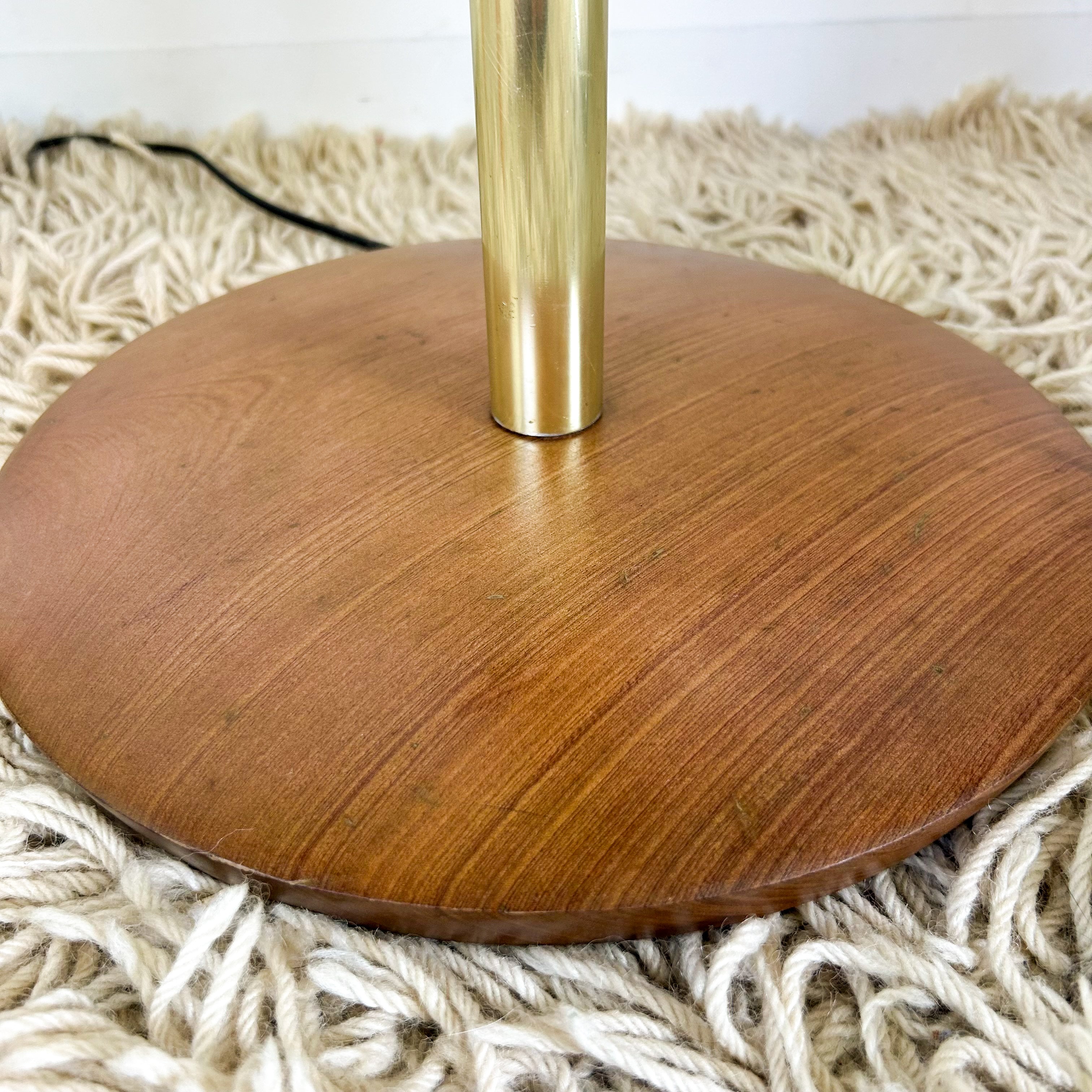 FLOOR LAMP WITH PLEATED SHADE - HEY JUDE WORKSHOP • Vintage furniture & objects Melbourne