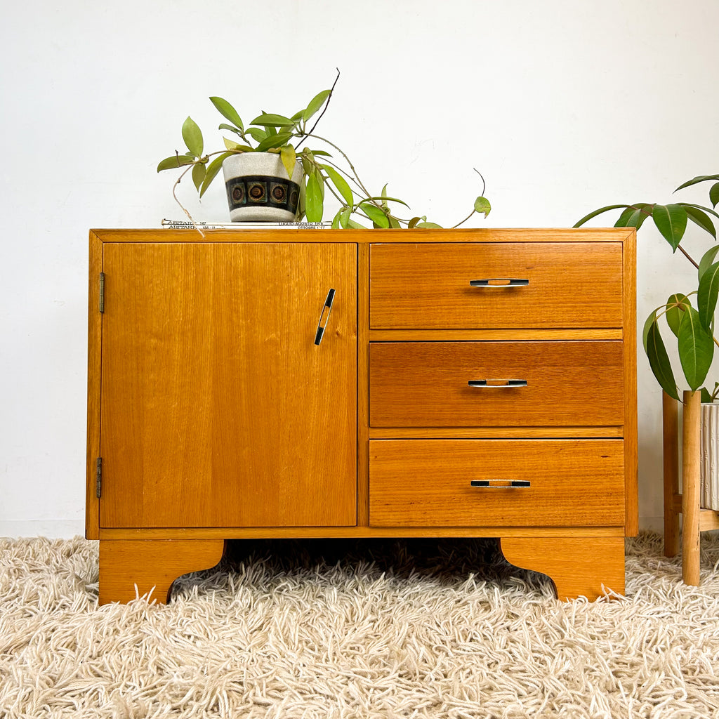 PETITE ART DECO SIDEBOARD CABINET