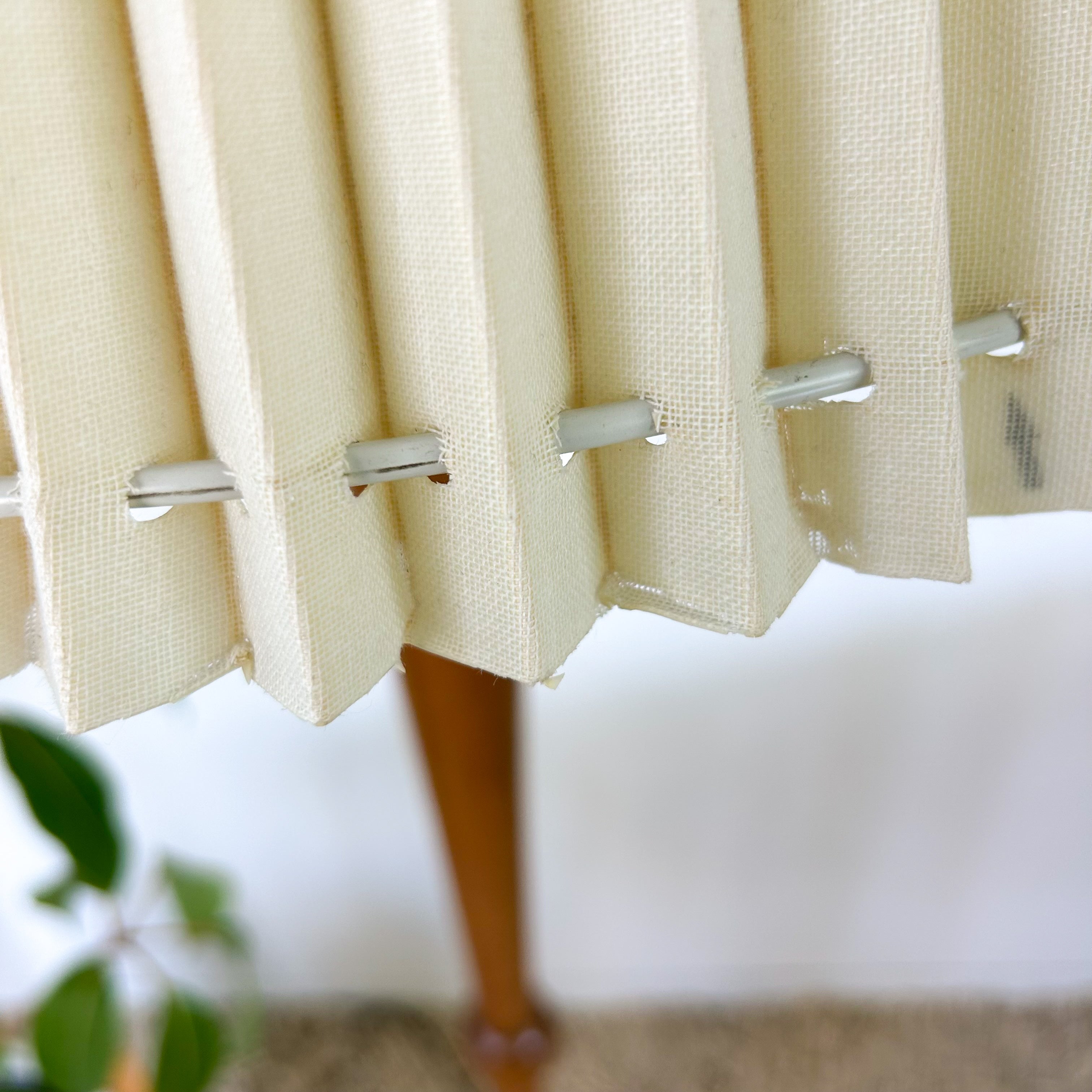 FLOOR LAMP WITH PLEATED SHADE - HEY JUDE WORKSHOP • Vintage furniture & objects Melbourne