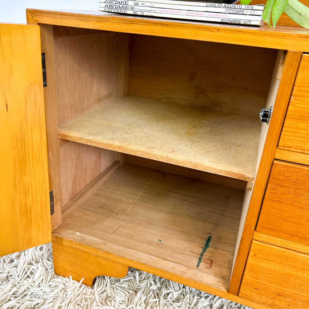 PETITE ART DECO SIDEBOARD CABINET