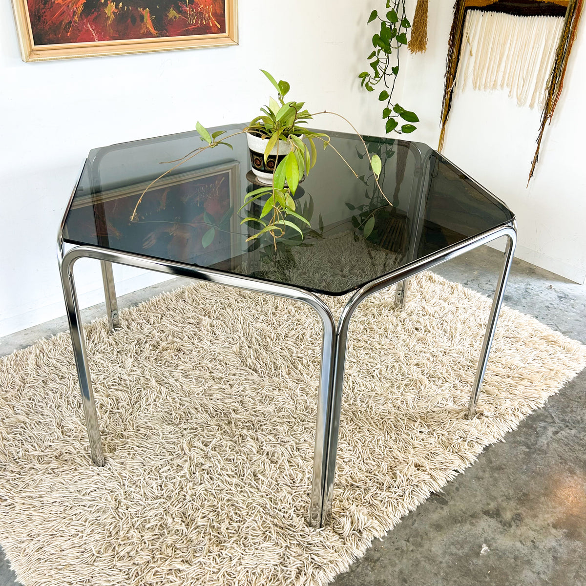 HEXAGONAL SPACE AGE DINING TABLE