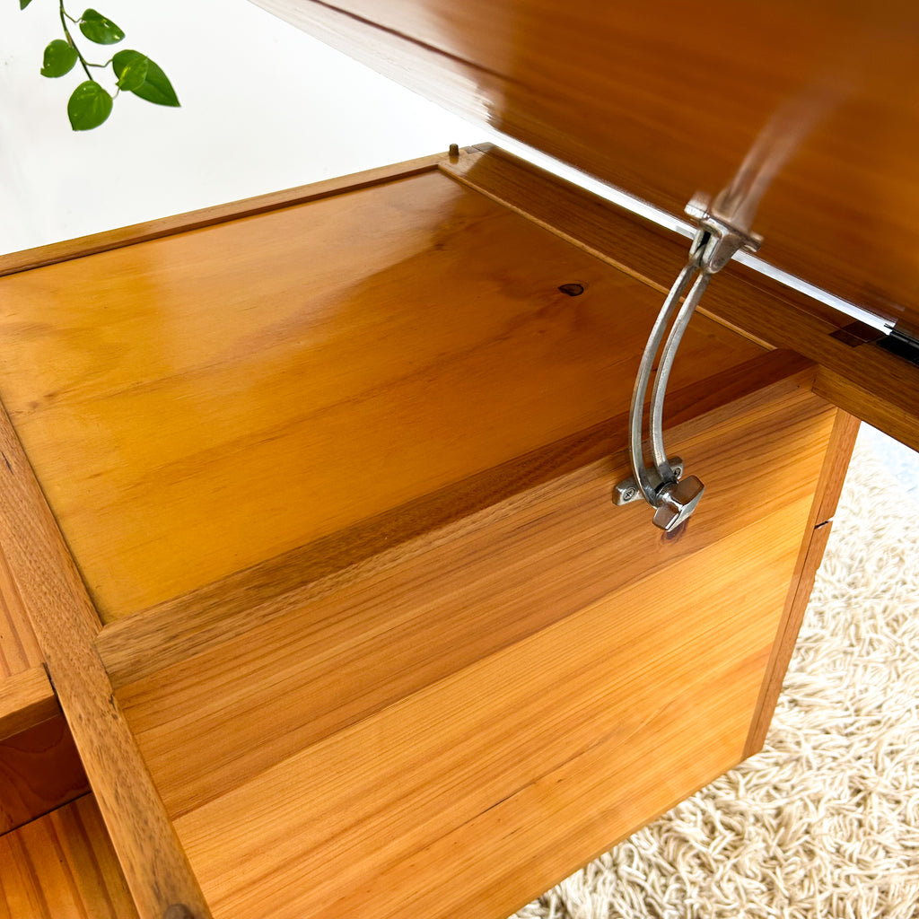 PINE PEDESTAL DESK - HEY JUDE WORKSHOP • Vintage furniture & objects Melbourne