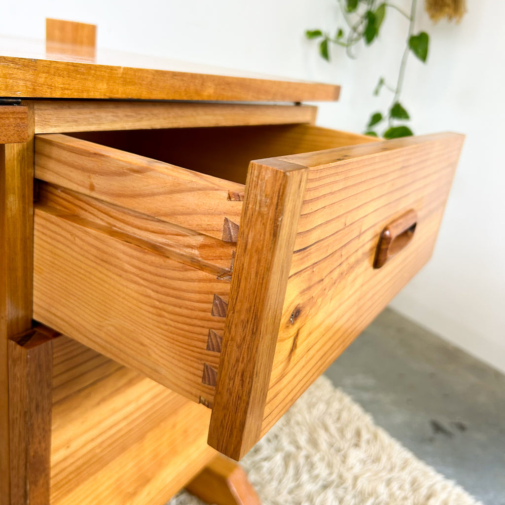 PINE PEDESTAL DESK - HEY JUDE WORKSHOP • Vintage furniture & objects Melbourne