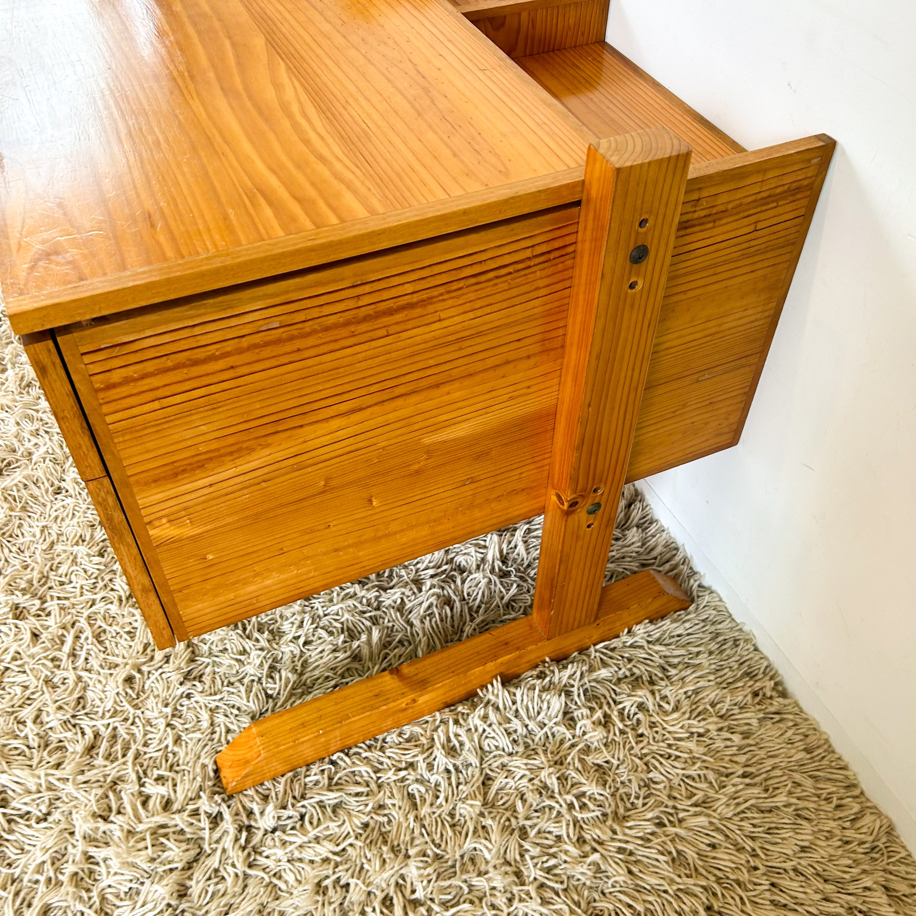 PINE PEDESTAL DESK - HEY JUDE WORKSHOP • Vintage furniture & objects Melbourne