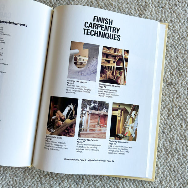 FINISH CARPENTRY TECHNIQUES by GROLIER'S