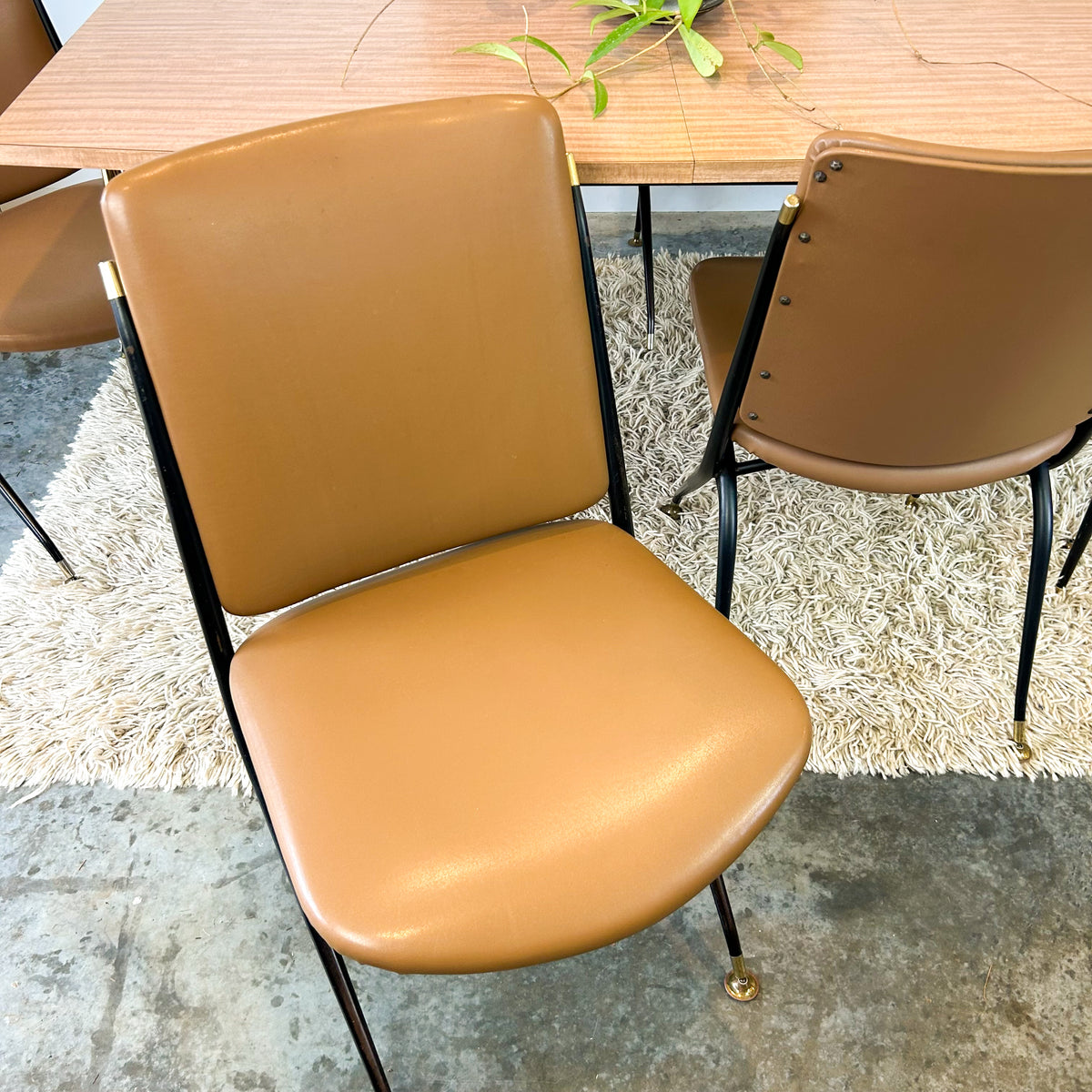 LAMINATE EXTENSION DINING TABLE & CHAIRS - HEY JUDE WORKSHOP • Vintage furniture & objects Melbourne