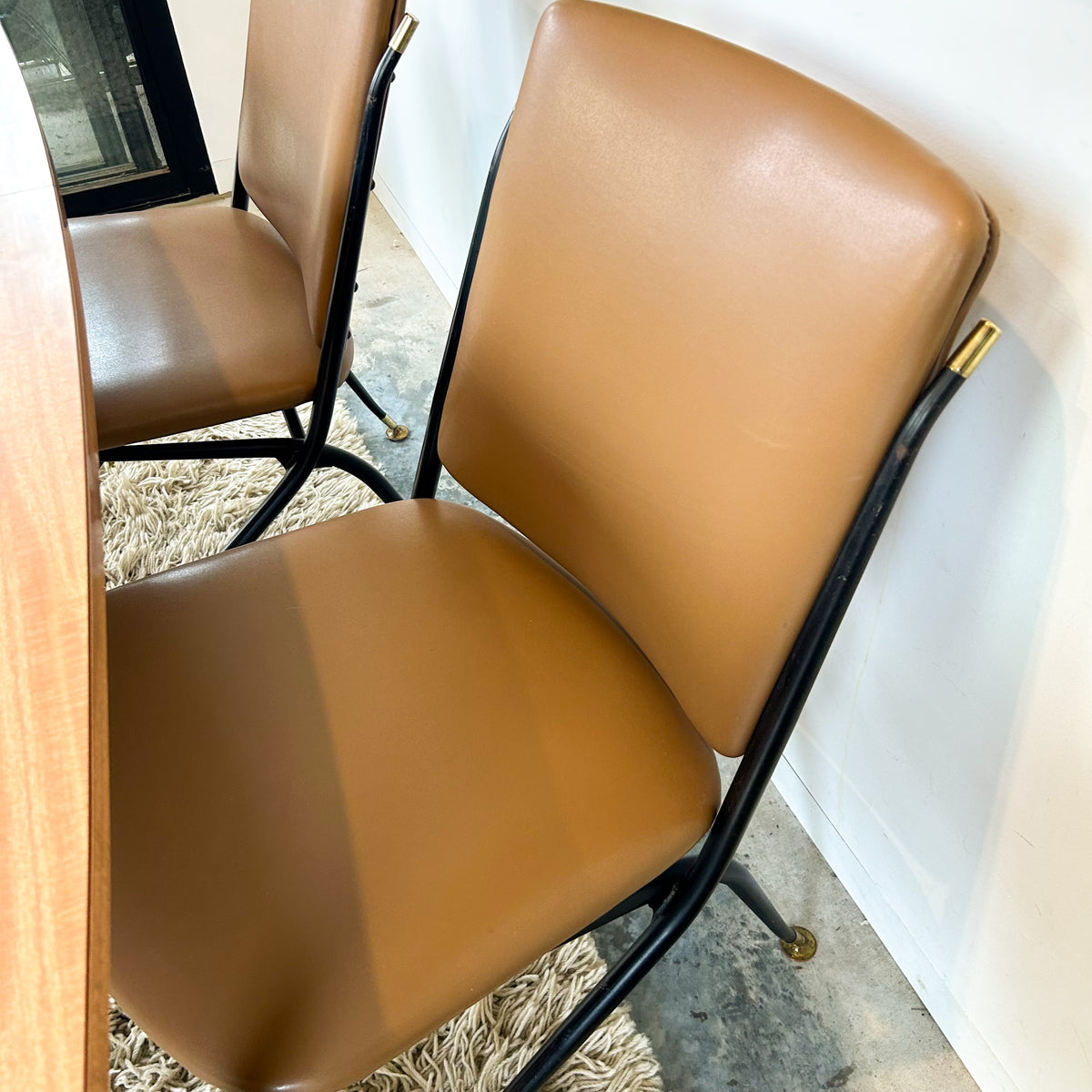 LAMINATE EXTENSION DINING TABLE & CHAIRS - HEY JUDE WORKSHOP • Vintage furniture & objects Melbourne