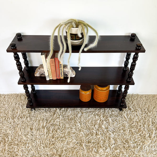 BOOKSHELF WITH BOBBIN LEGS