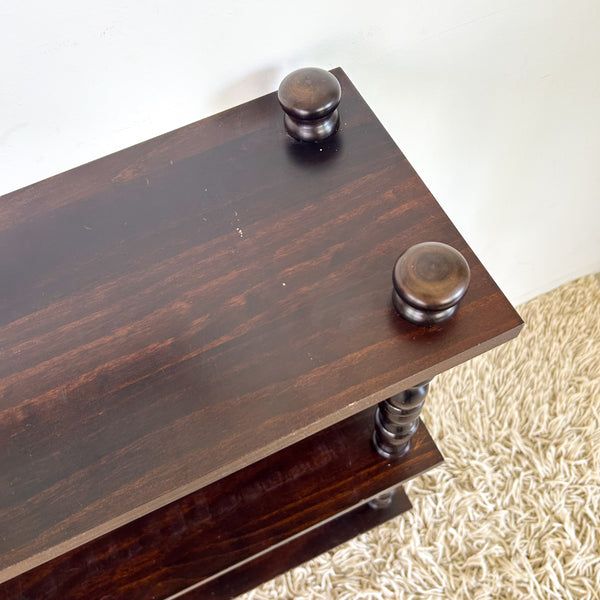 BOOKSHELF WITH BOBBIN LEGS