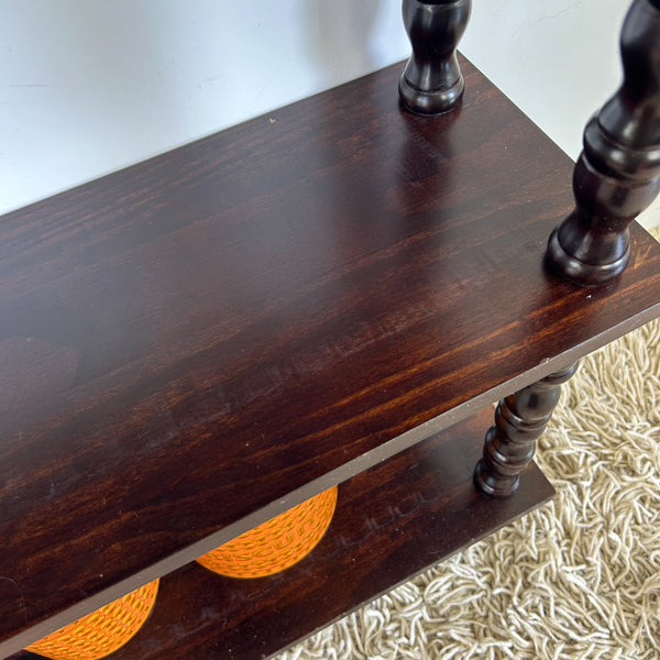 BOOKSHELF WITH BOBBIN LEGS
