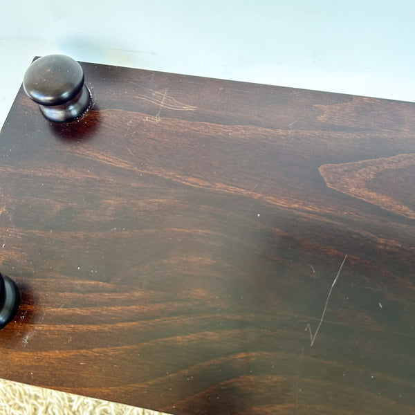BOOKSHELF WITH BOBBIN LEGS