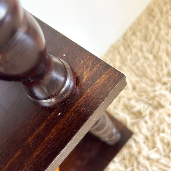 BOOKSHELF WITH BOBBIN LEGS