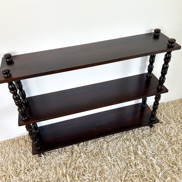 BOOKSHELF WITH BOBBIN LEGS