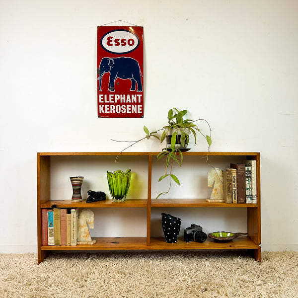LOW PINE BOOKCASE