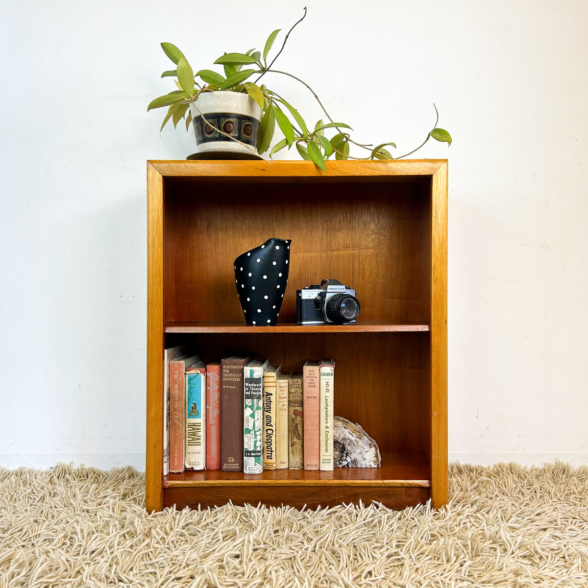 SMALL WOODEN BOOKCASE
