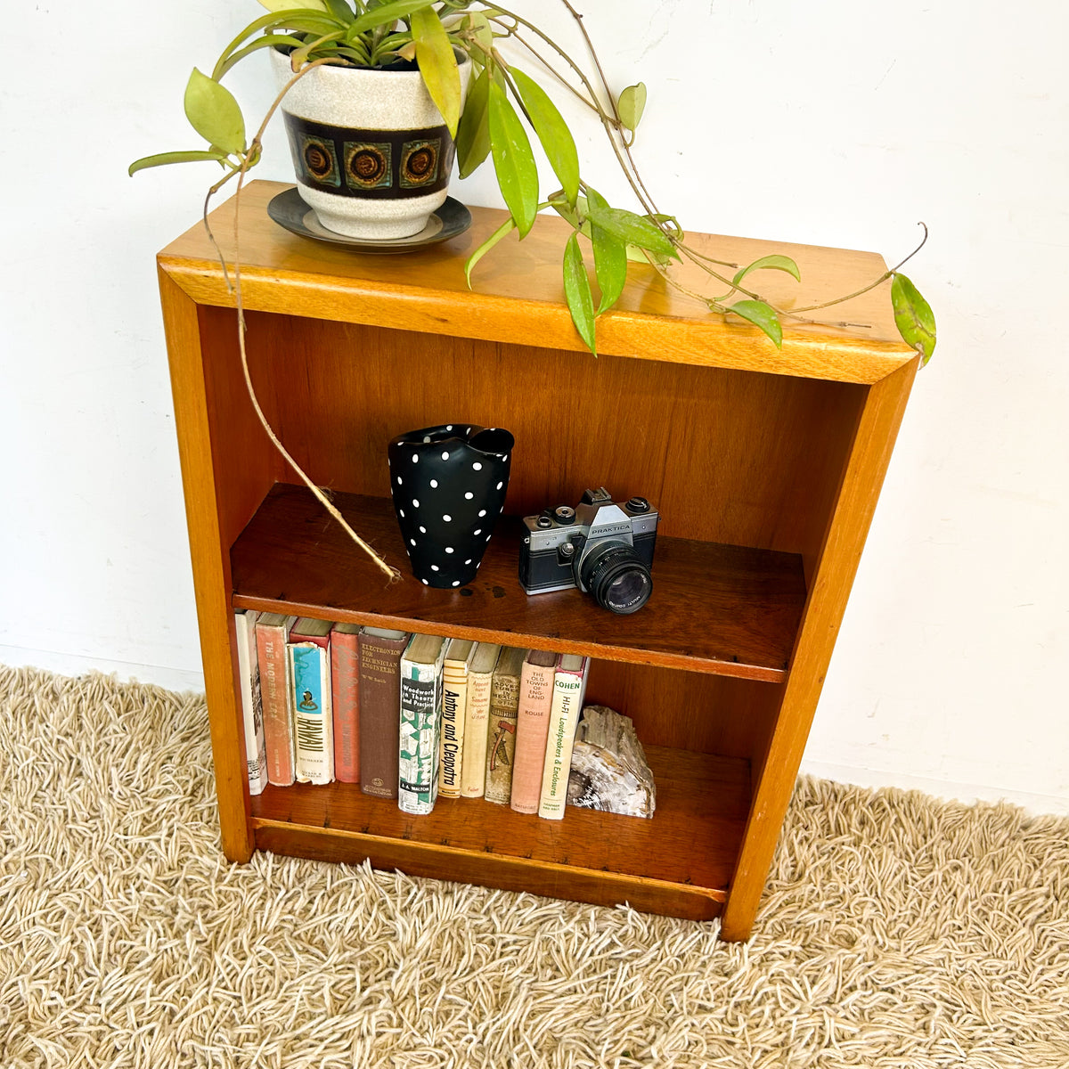 SMALL WOODEN BOOKCASE