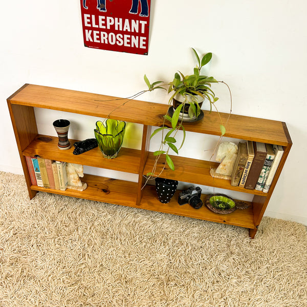 LOW PINE BOOKCASE