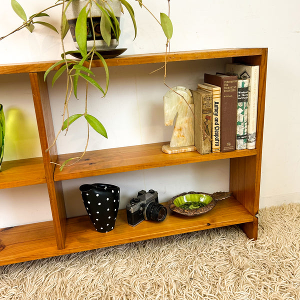 LOW PINE BOOKCASE