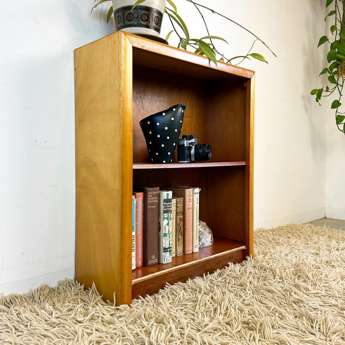 SMALL WOODEN BOOKCASE