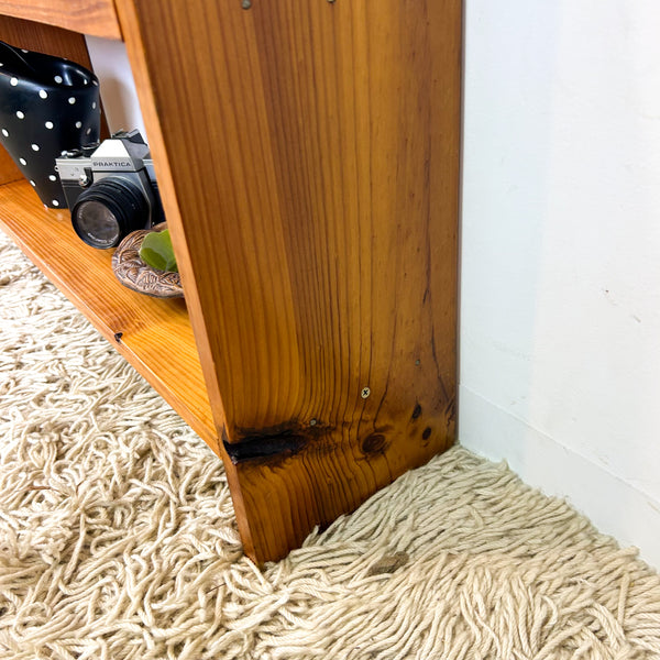 LOW PINE BOOKCASE