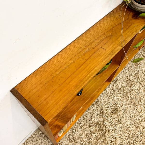 LOW PINE BOOKCASE