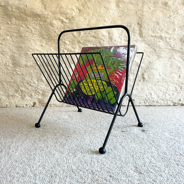 BLACK METAL MAGAZINE/RECORD RACK